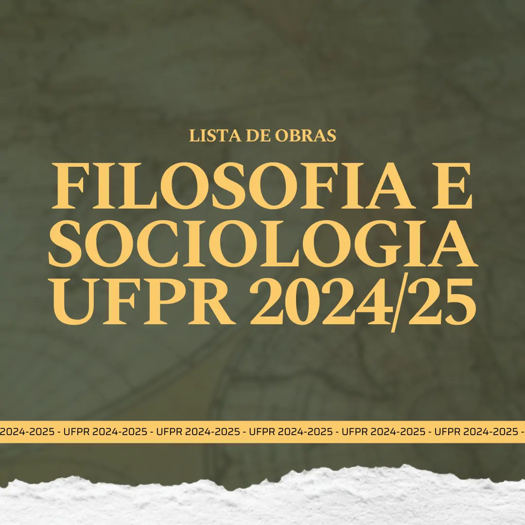 Filosofia E Sociologia Para O Vestibular UFPR Em 2024 2025